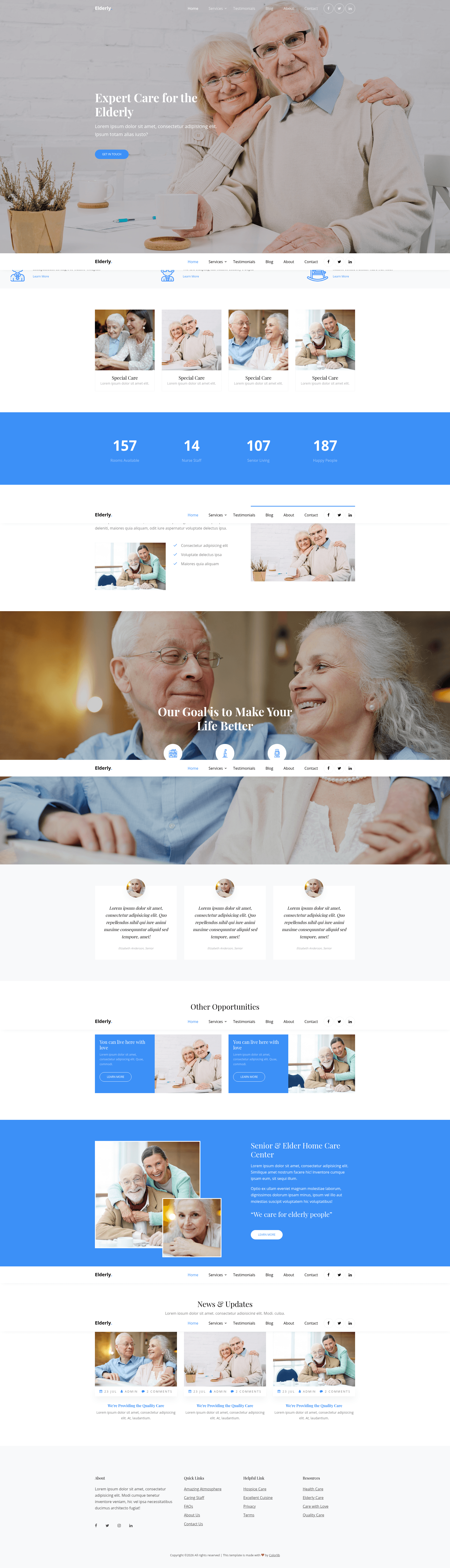 screenshot of Elderly on template0.com