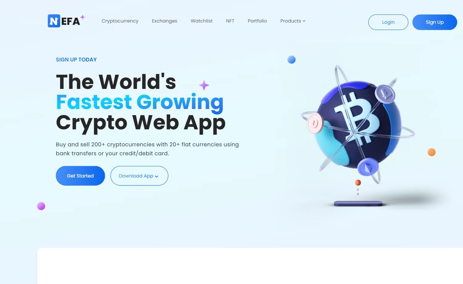 NEFA – Free Tailwind CSS Vue.js Business Website Template preview