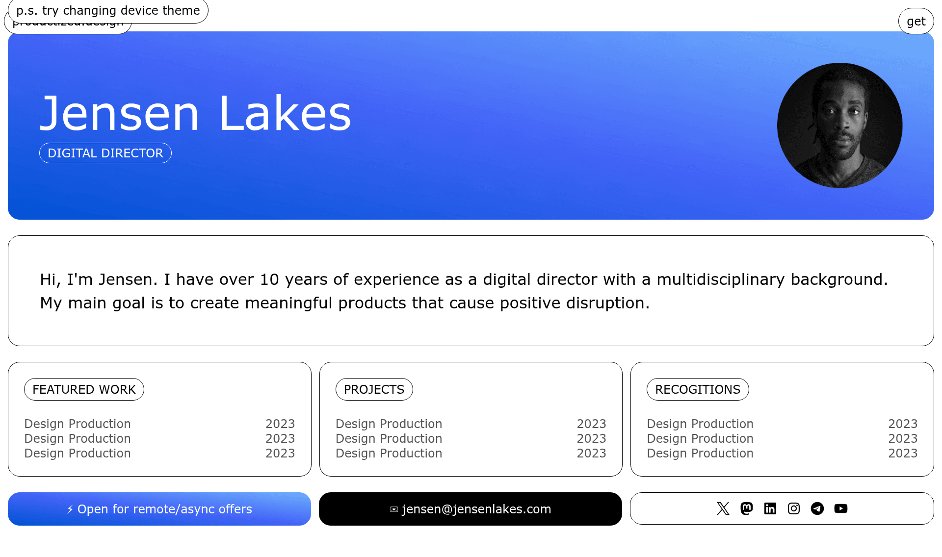 screenshot of Solo on template0.com