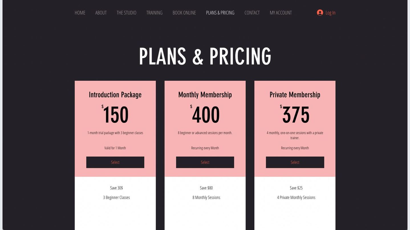 Wix Bookings Next.js Template preview