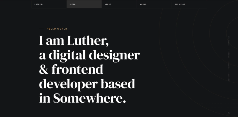 Image for Luther(personal html template) on template0.com