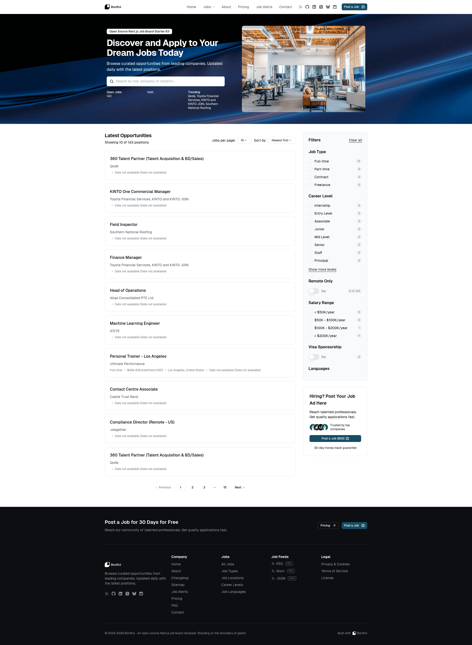 screenshot of Bordful on template0.com