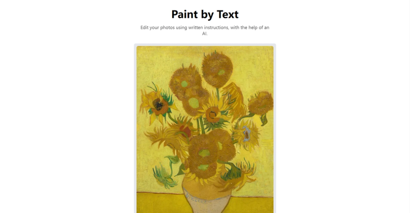 Image for Paint by Text(AI nextjs template) on template0.com