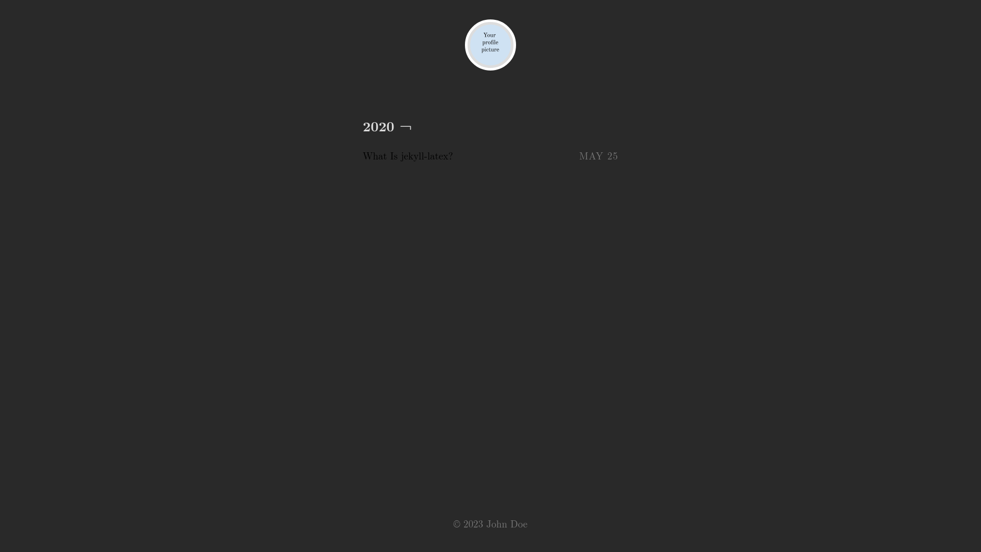 screenshot of jekyll-latex on template0.com