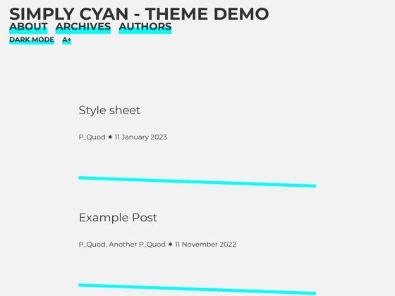 Image for Simply Cyan on template0.com Image for Simply Cyan on template0.com