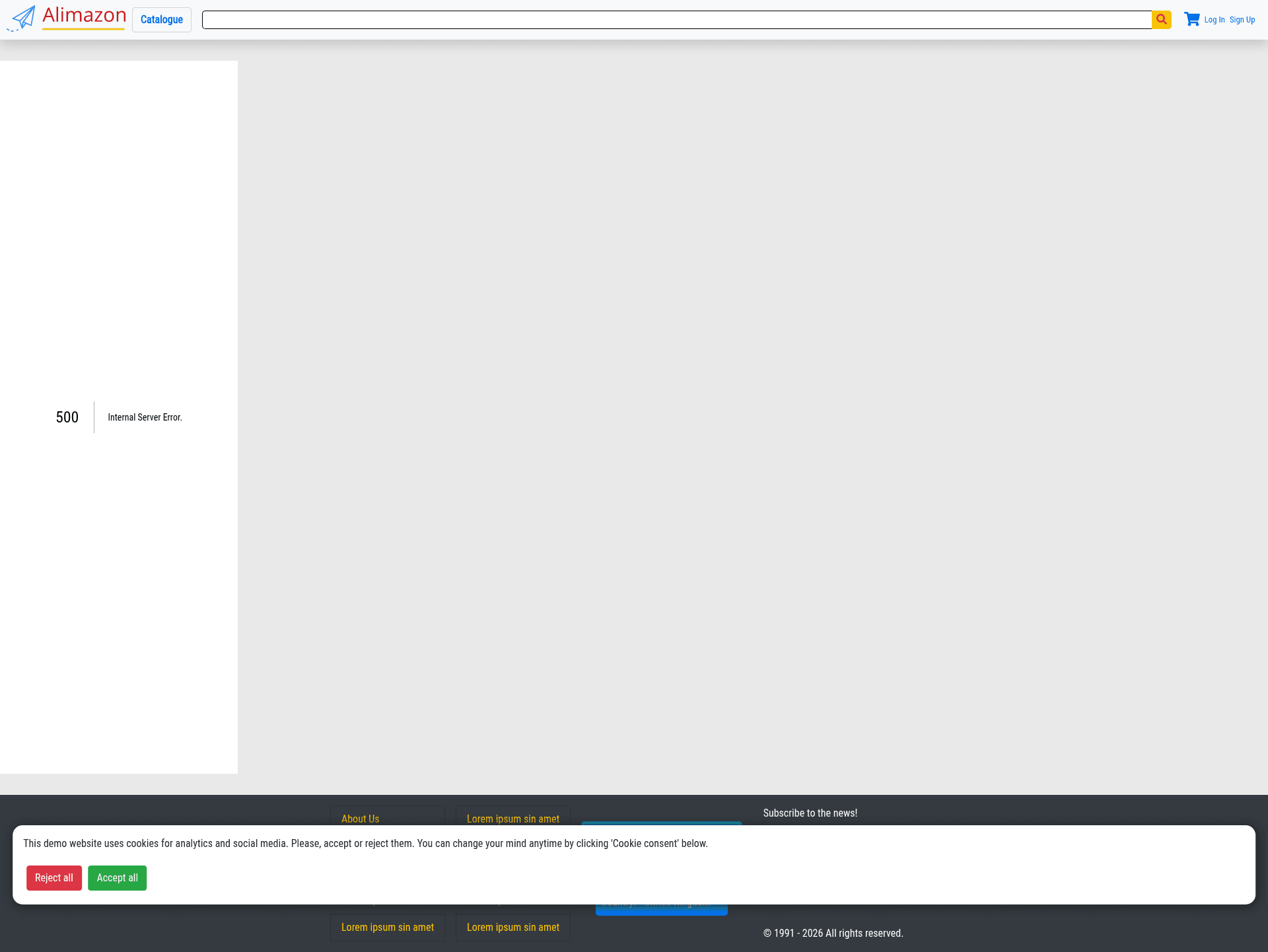 screenshot of Next.js Strapi E-Commerce Store on template0.com