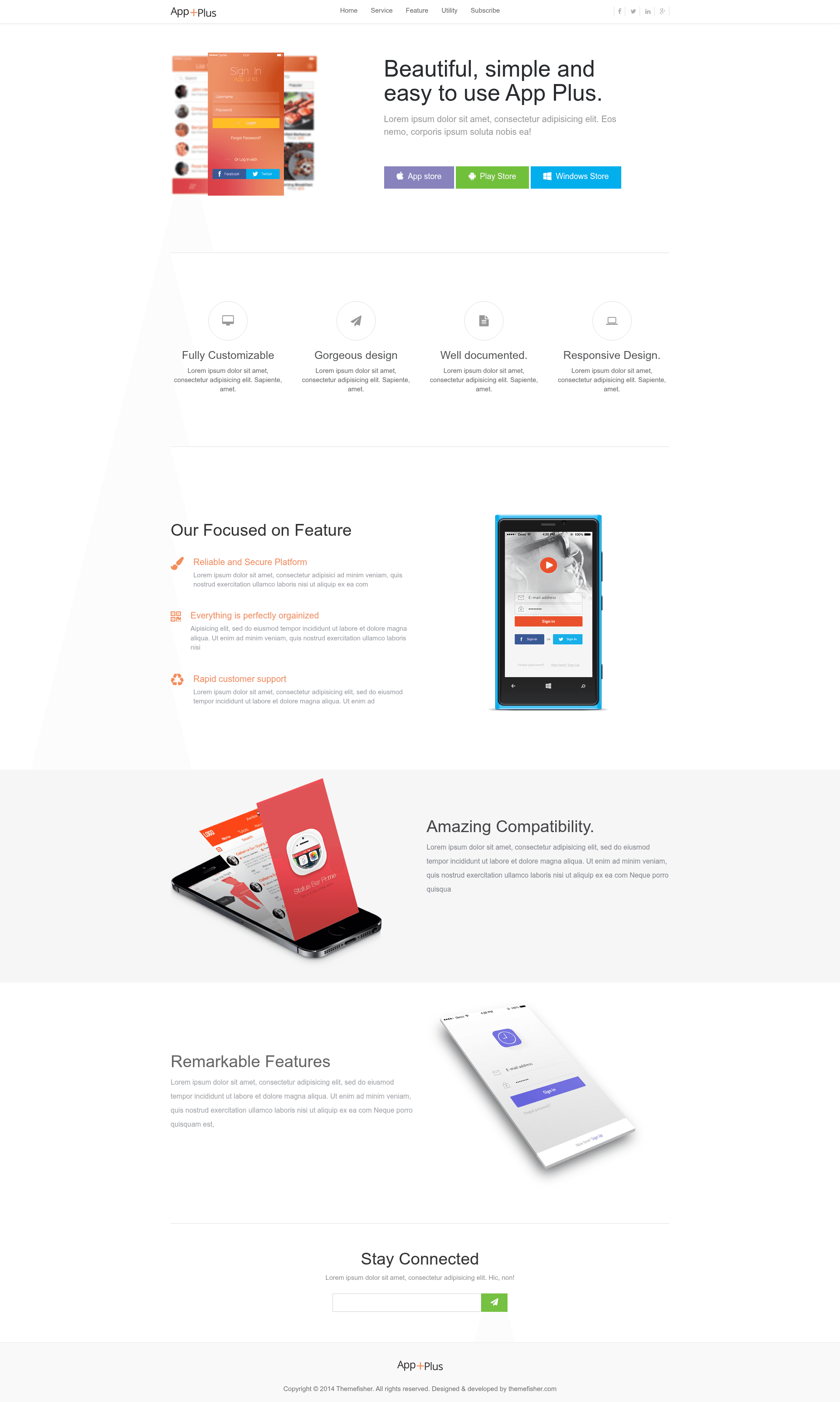 screenshot of App Plus on template0.com