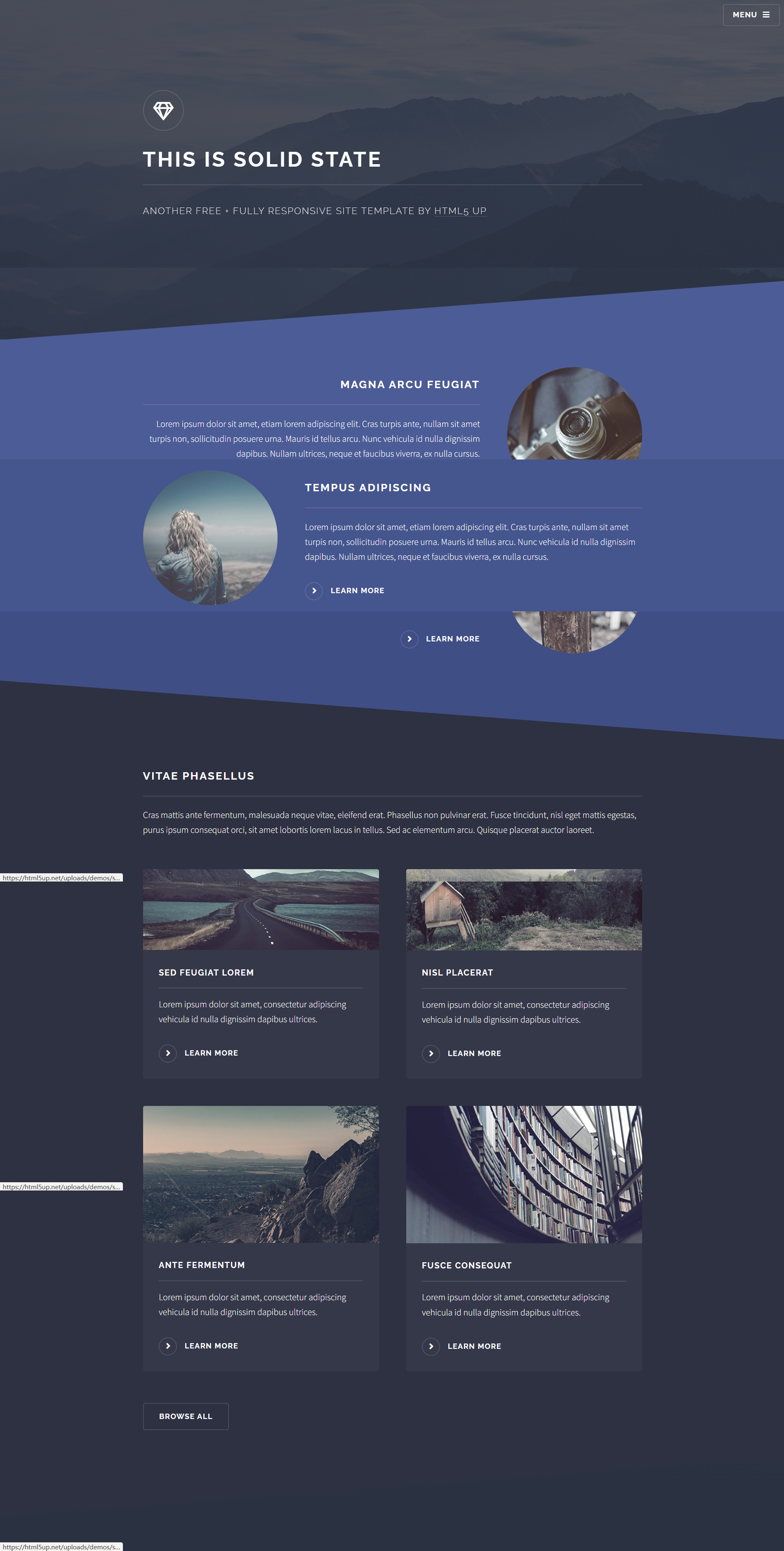 Image for Solid State(business html template) on template0.com