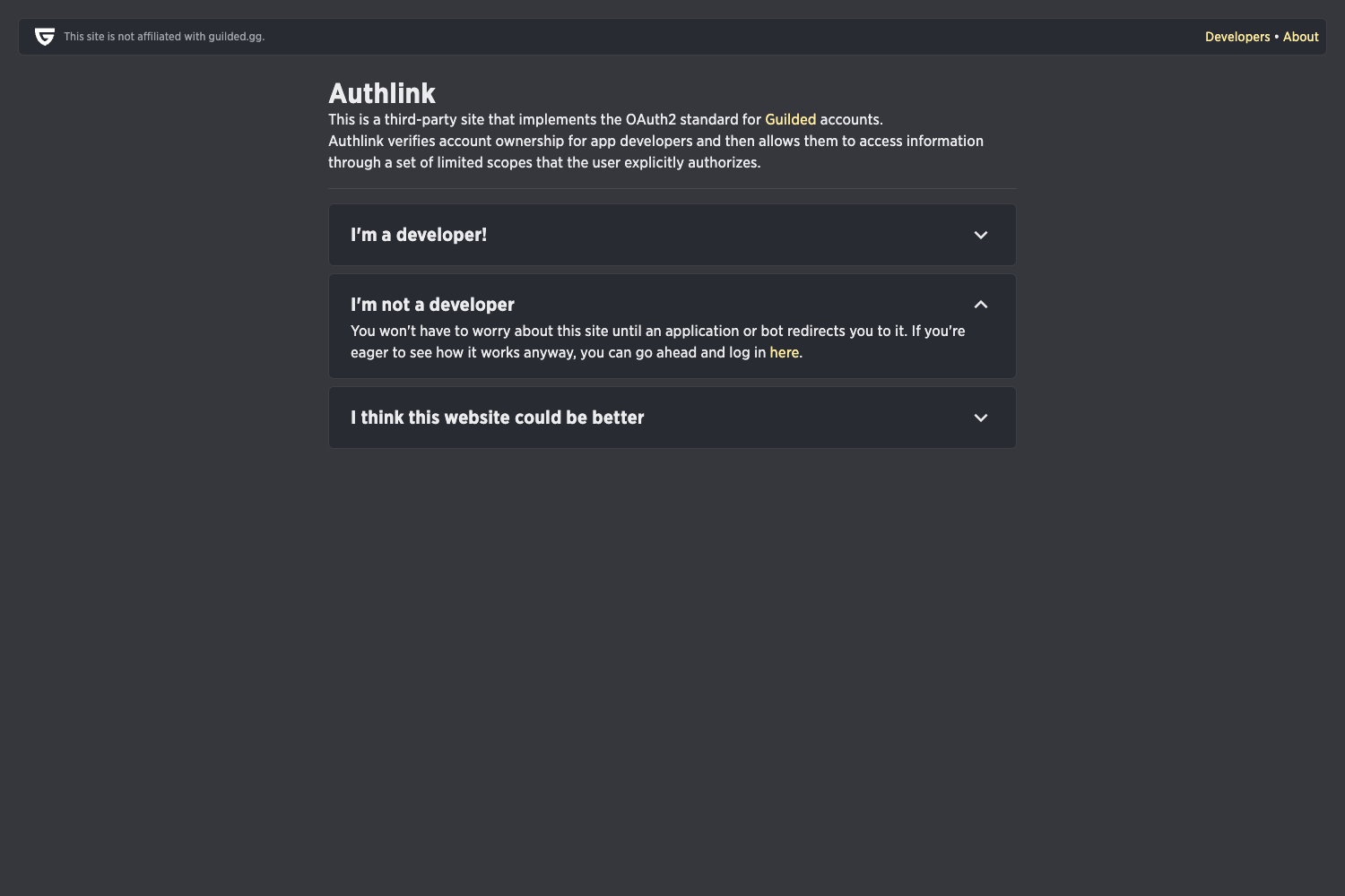 Authlink preview