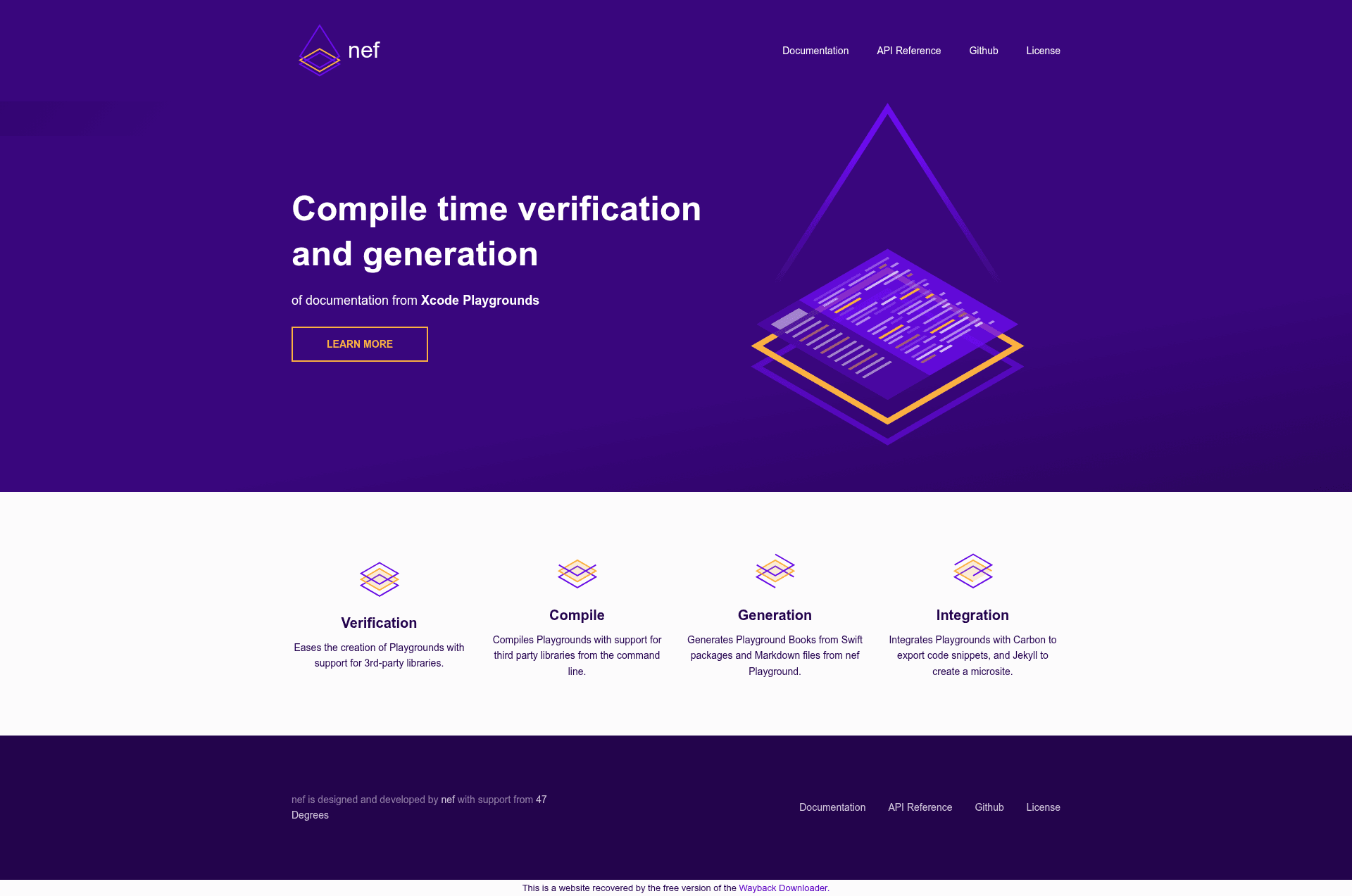 screenshot of nef on template0.com