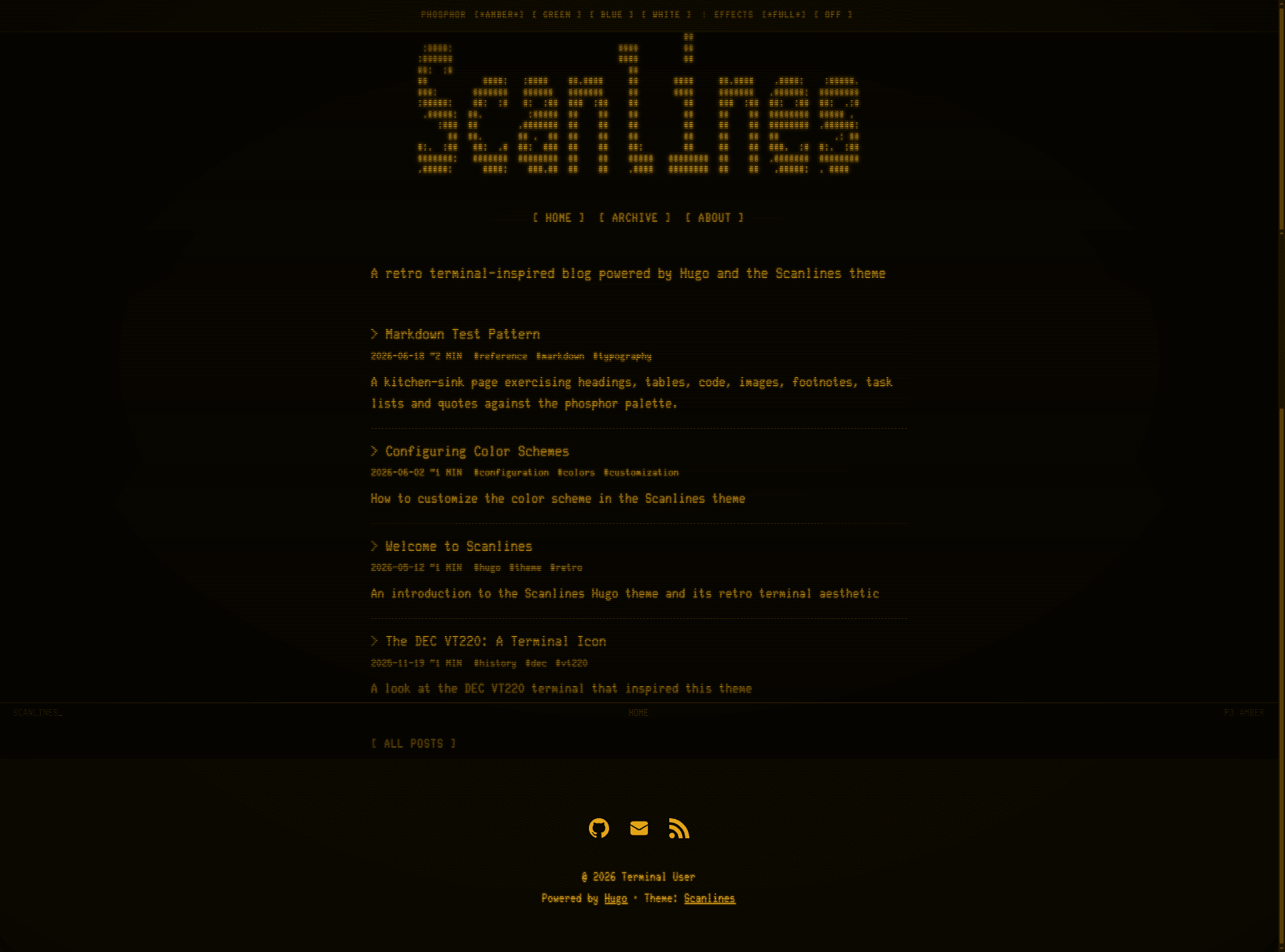 screenshot of Scanlines on template0.com