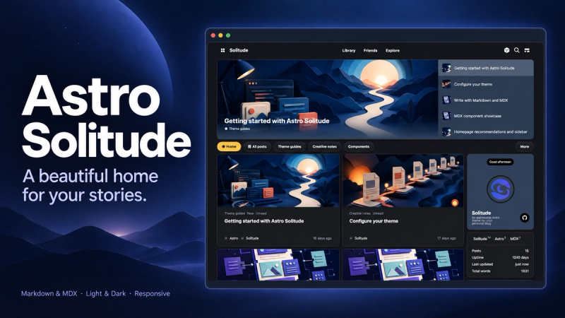 Image for Astro Solitude on template0.com