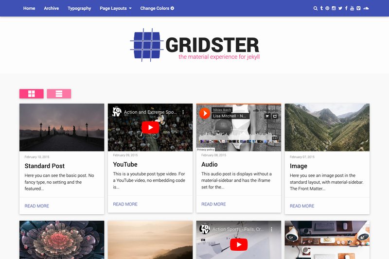 Image for Gridster Jekyll Theme on template0.com Image for Gridster Jekyll Theme on template0.com
