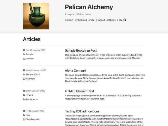 Image for Pelican Alchemy on template0.com Image for Pelican Alchemy on template0.com