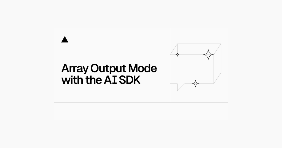 Structured Object Generation Array Mode preview