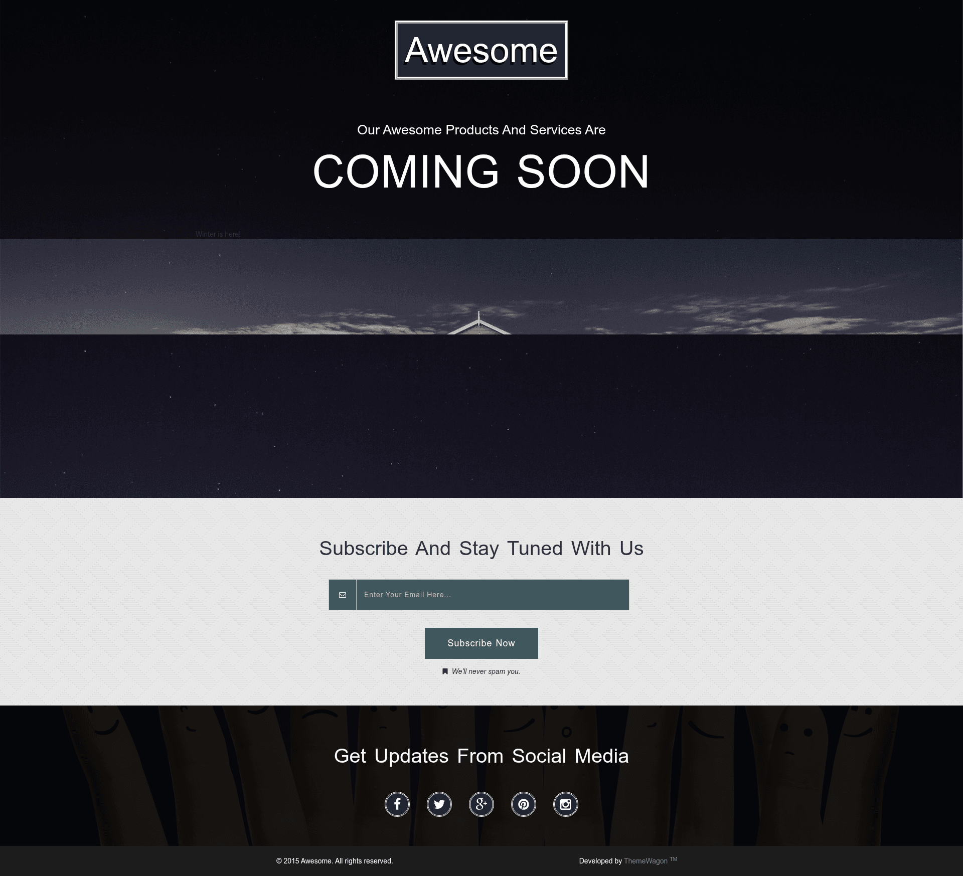 screenshot of Awesome on template0.com