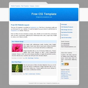 Image for Simple Blue on template0.com Image for Simple Blue on template0.com