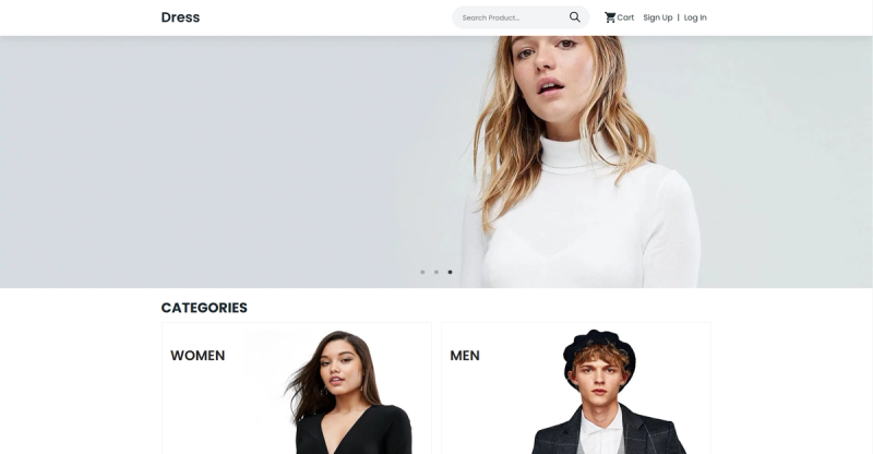 Image for DRESS SHOP(ecommerce nextjs template) on template0.com