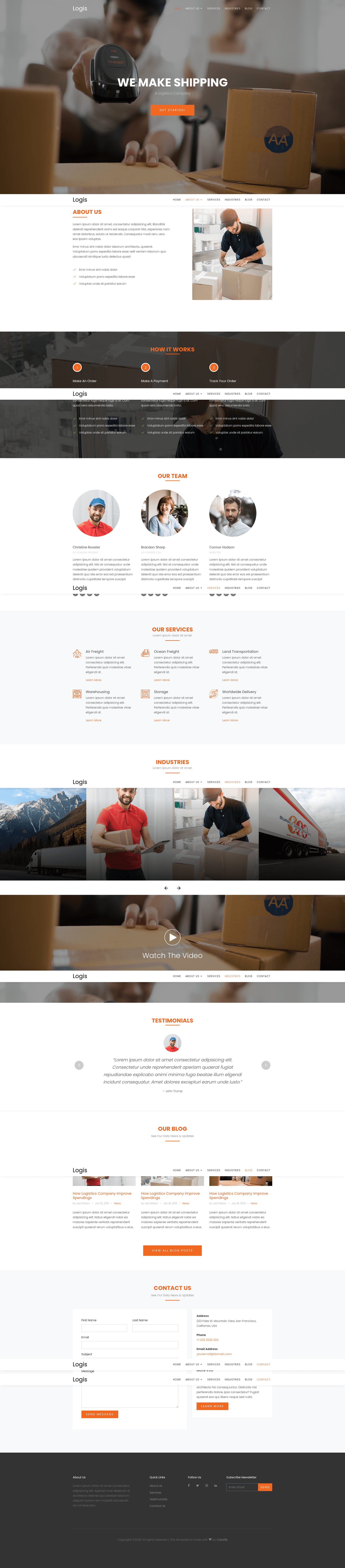 screenshot of Logis on template0.com