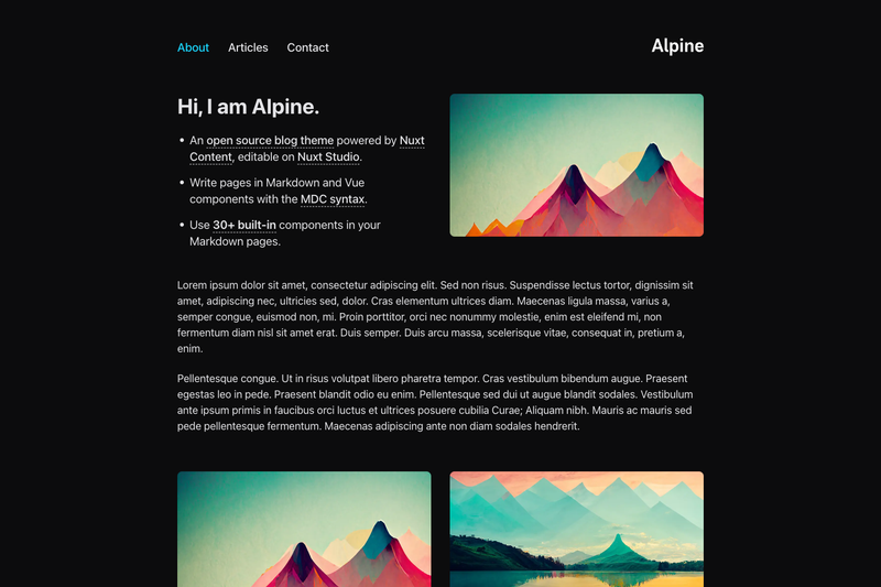 Image for Alpine Starter on template0.com Image for Alpine Starter on template0.com