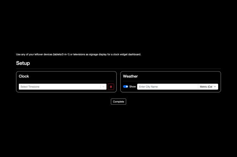 Image for Clock Dashboard on template0.com