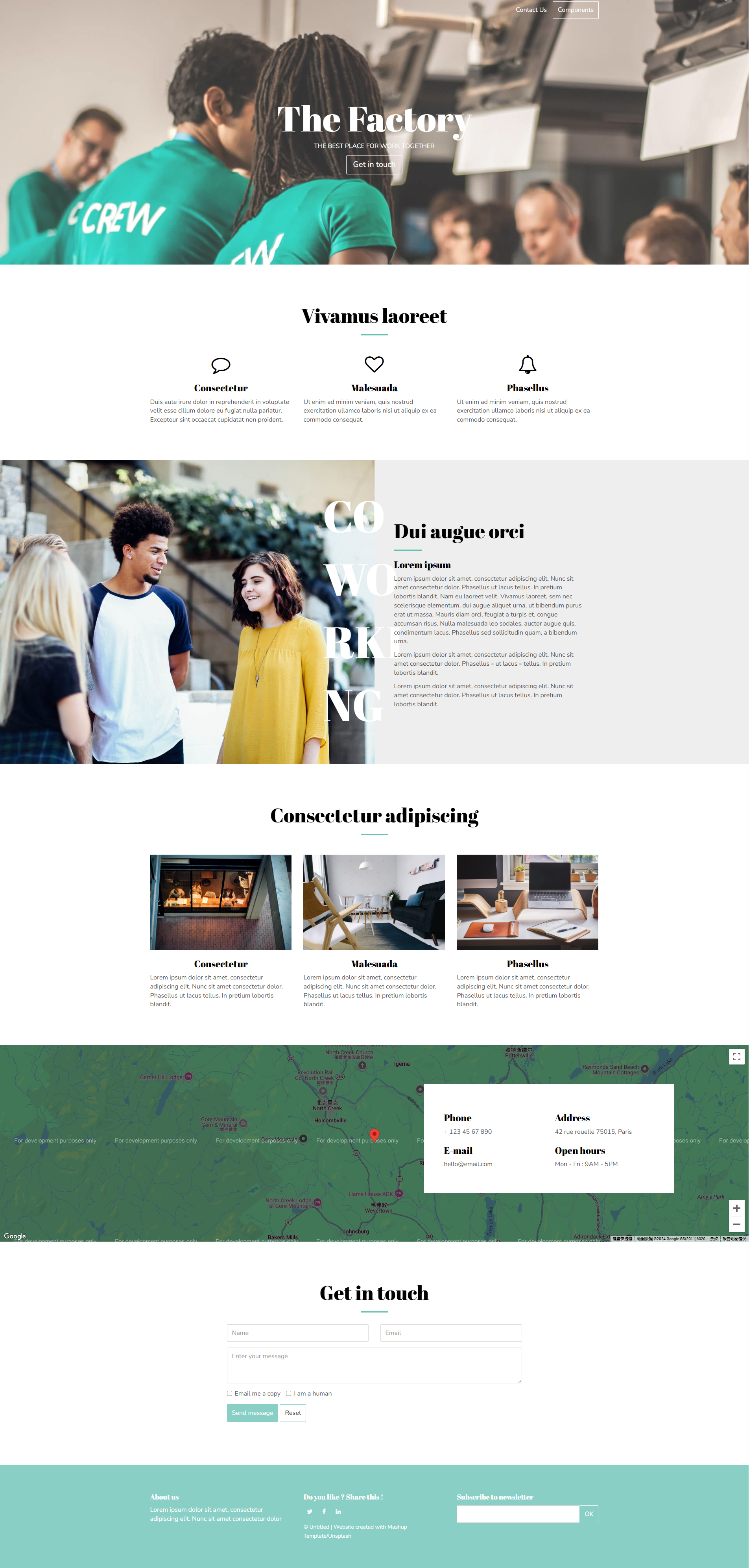 Image for Factory(business html template) on template0.com