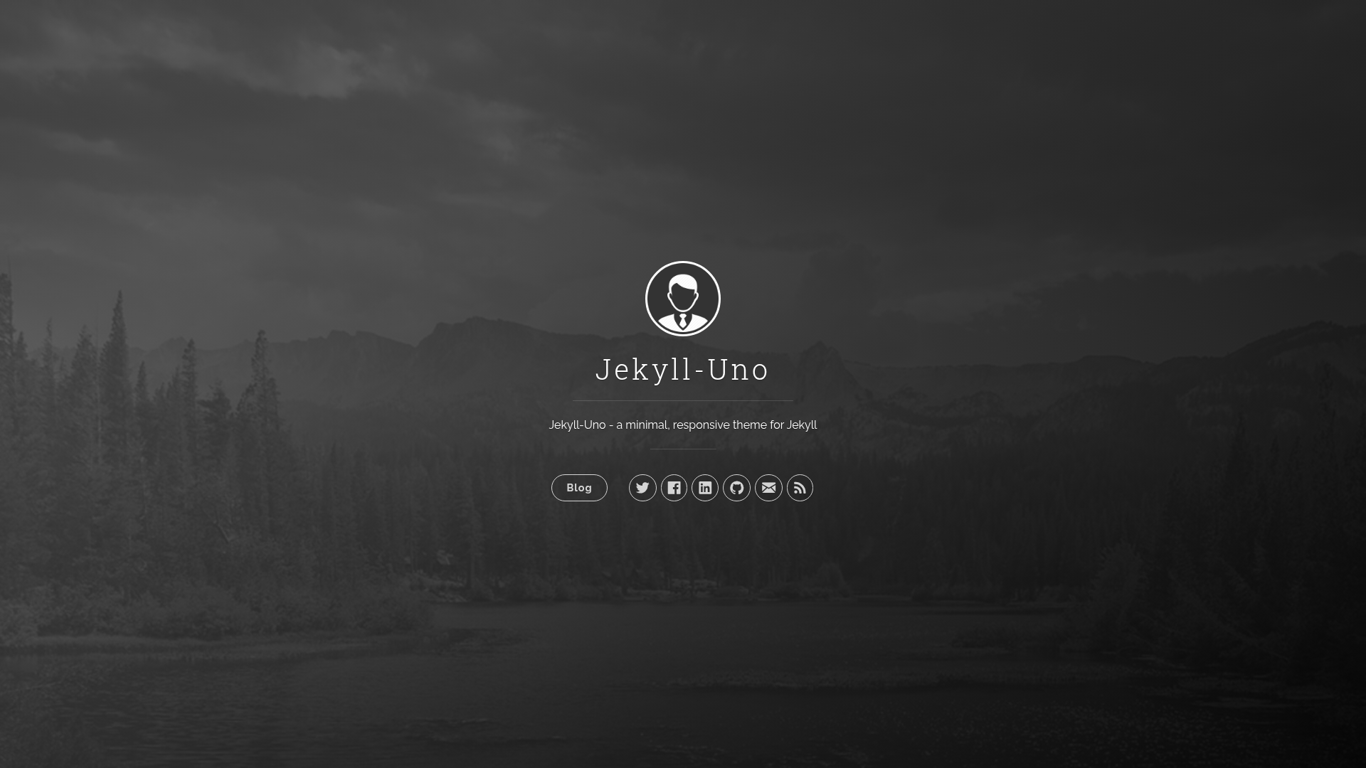 screenshot of Jekyll-Uno on template0.com