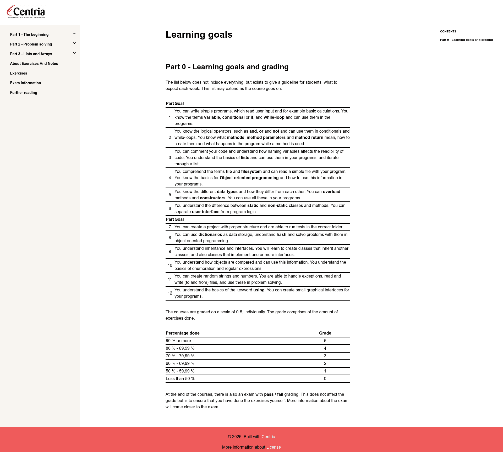screenshot of Document Template on template0.com