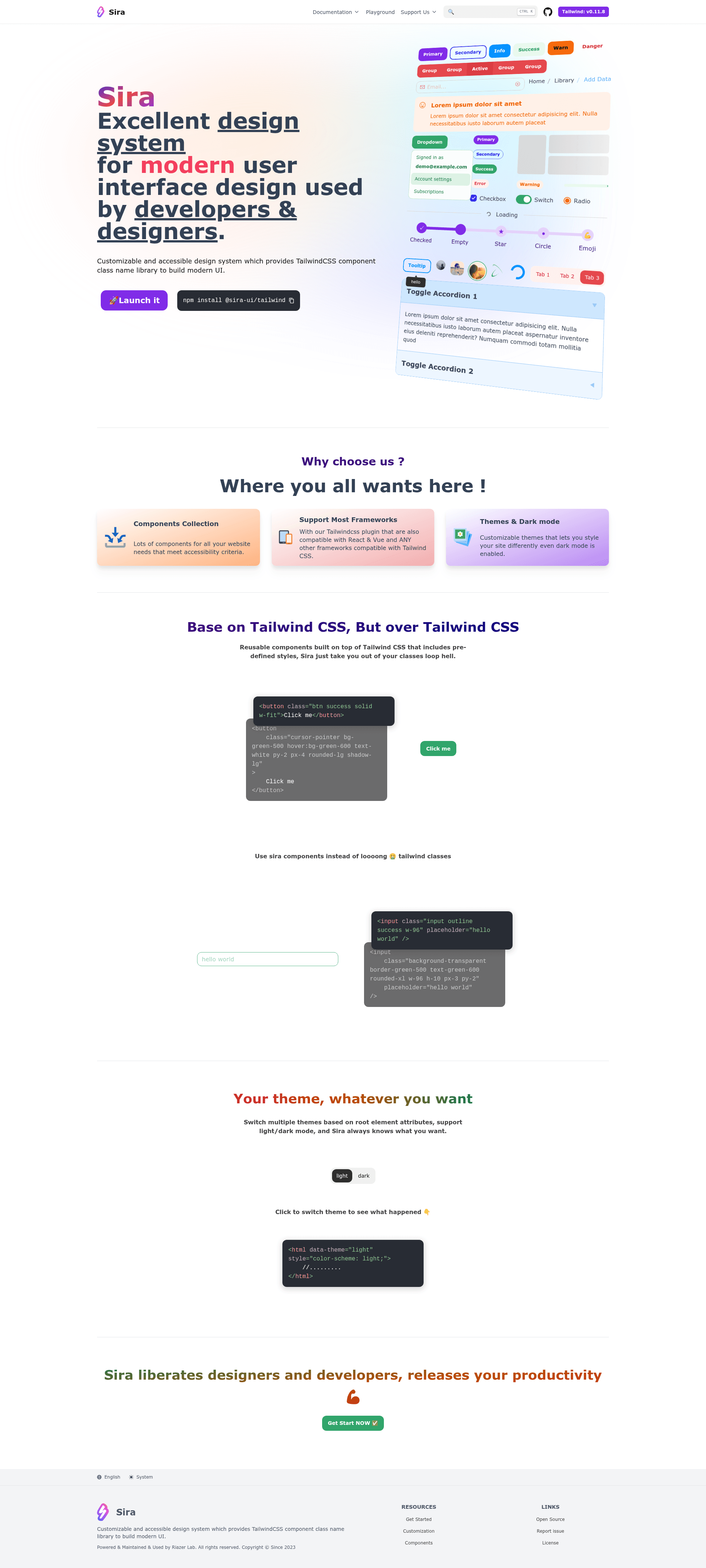 screenshot of Sira on template0.com