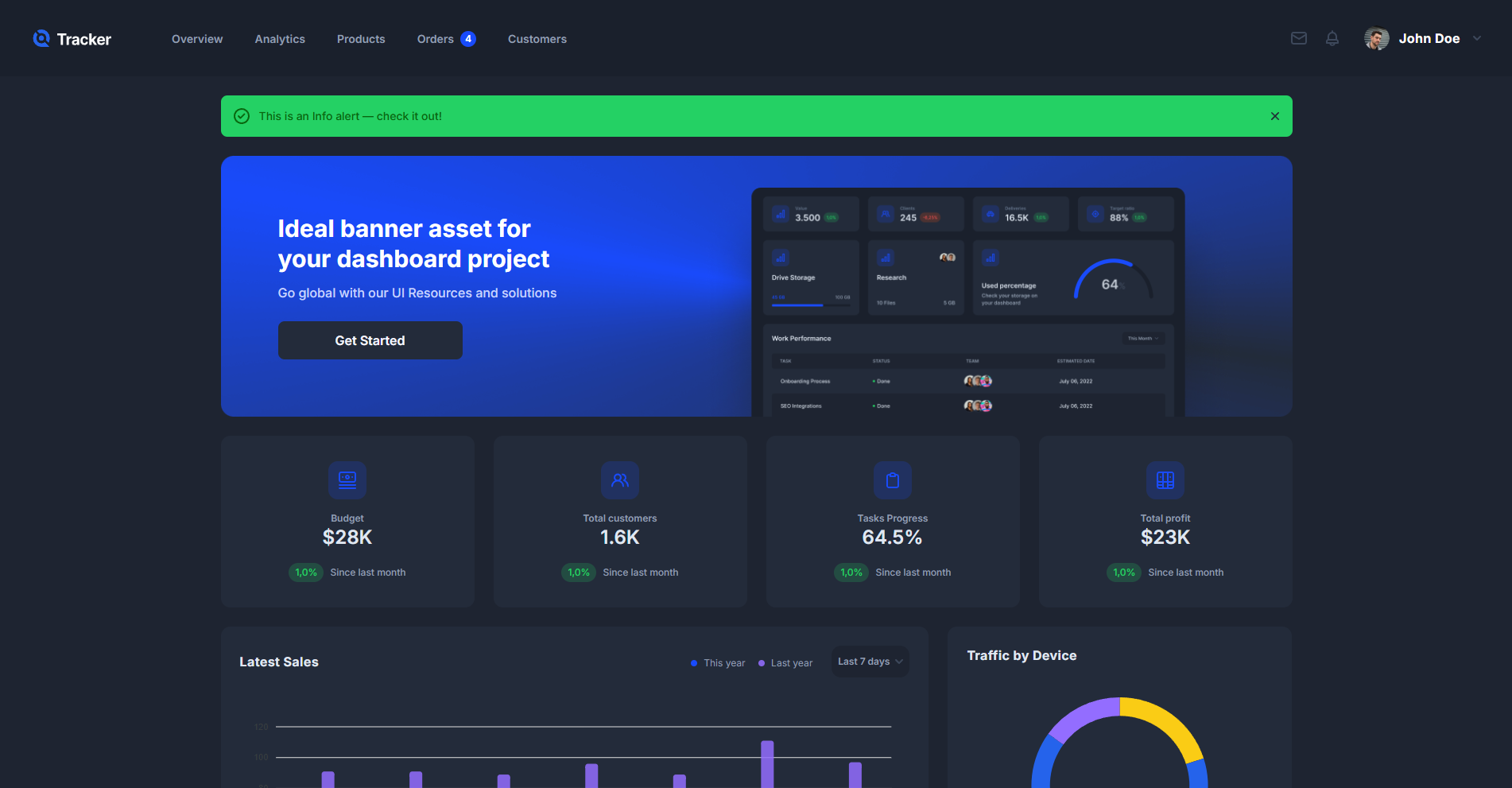 Tracker preview