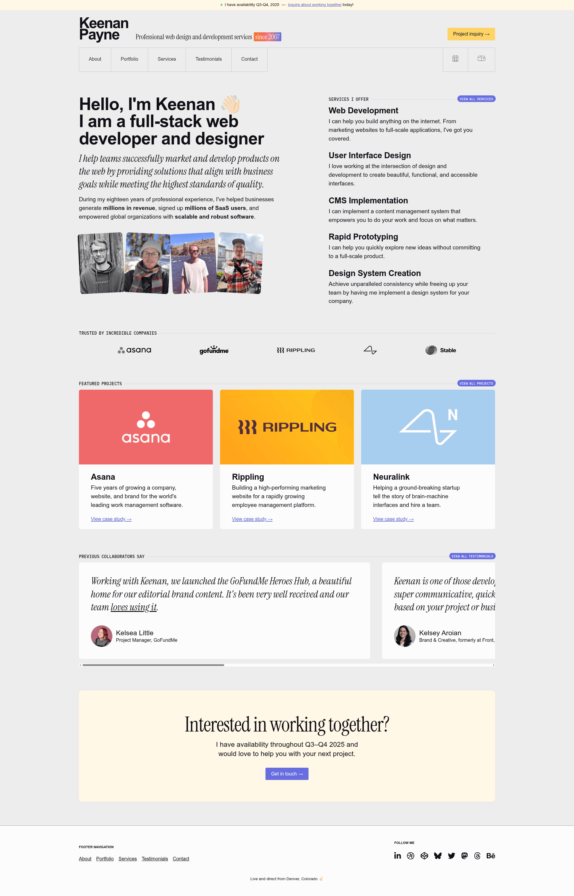 screenshot of Jekyll Boilerplate on template0.com