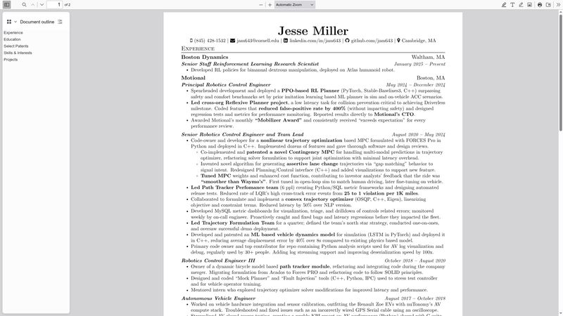 Image for Jesse Miller Resume on template0.com Image for Jesse Miller Resume on template0.com