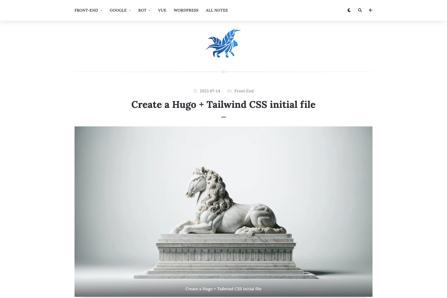 Letswrite Hugo Tailwindcss Init preview