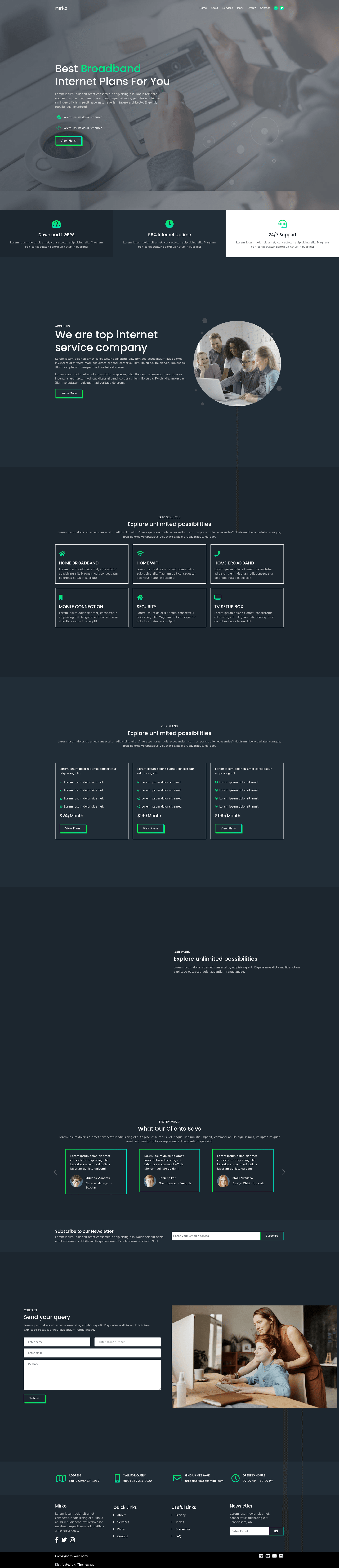screenshot of Mirko - Free Bootstrap 5 HTML5 Business Website Template on template0.com