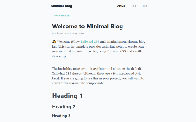 Minimal-Blog preview