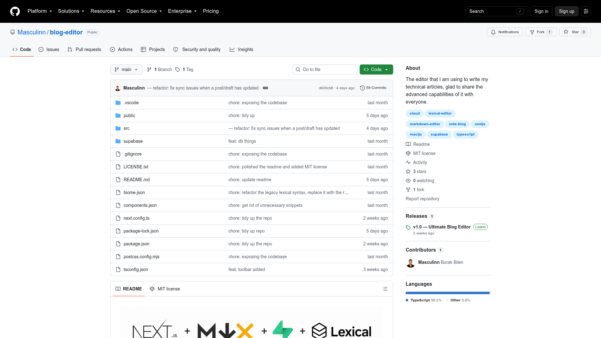 Ultimate Blog Editor App preview