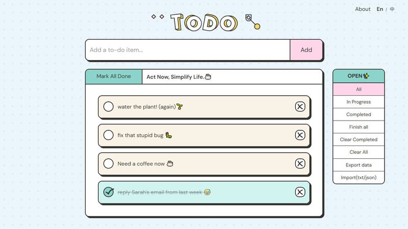 image of Uiineed Todo List Online 