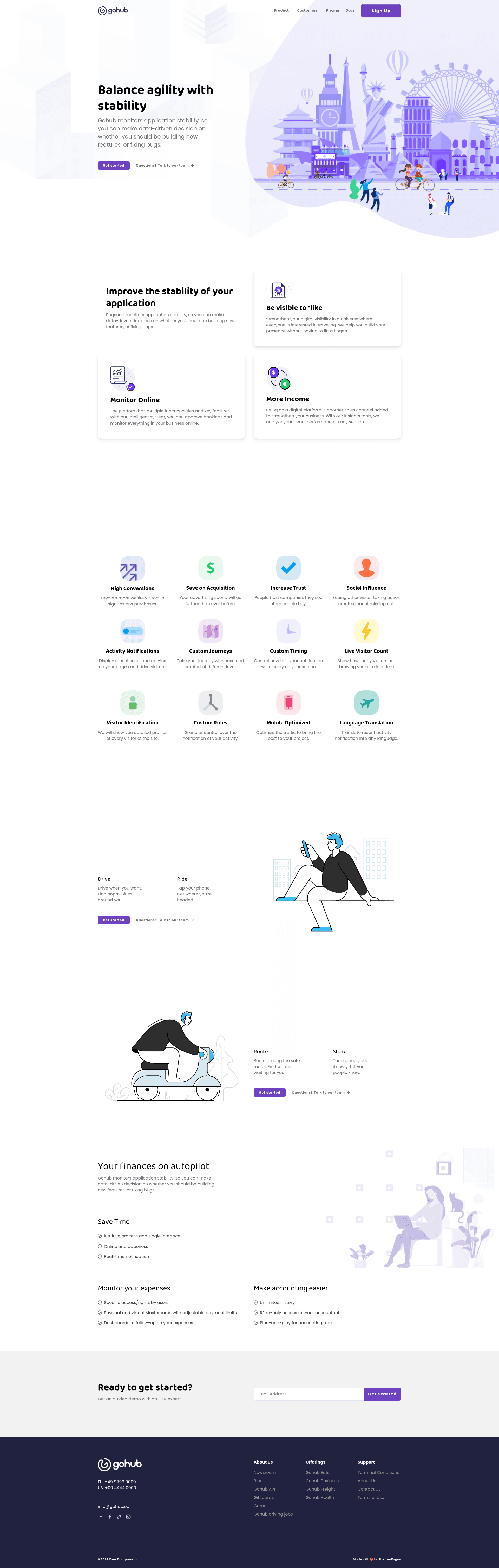 screenshot of Gohub on template0.com