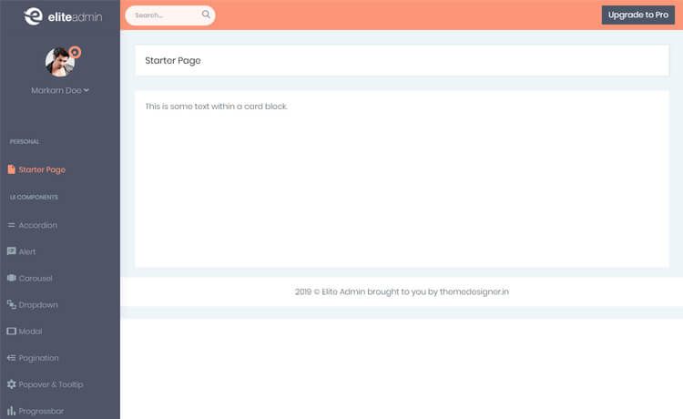 Image for Elite Admin Lite on template0.com Image for Elite Admin Lite on template0.com