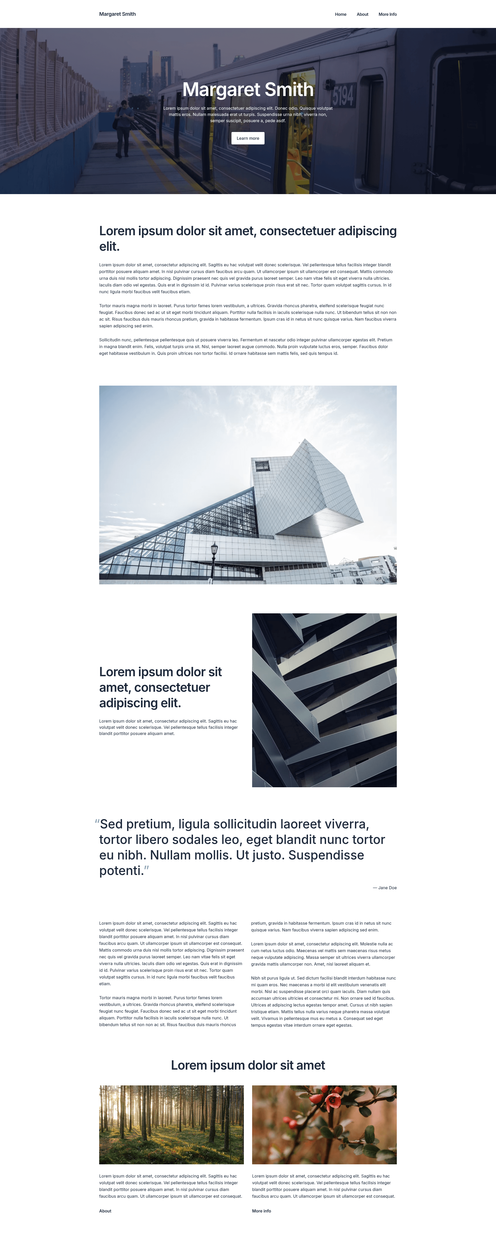 screenshot of Prismic + Nuxt Multi-Page Starter on template0.com
