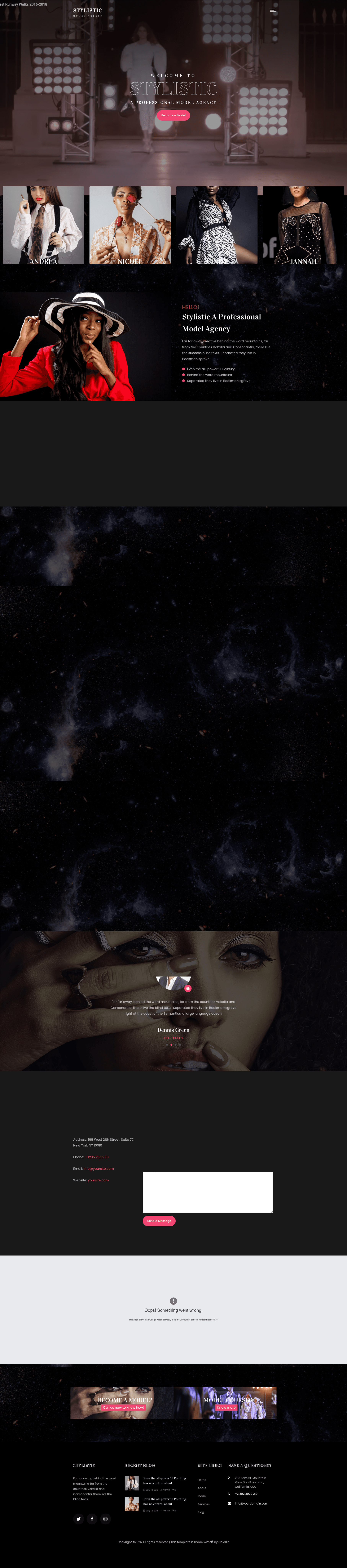 screenshot of Stylistic on template0.com