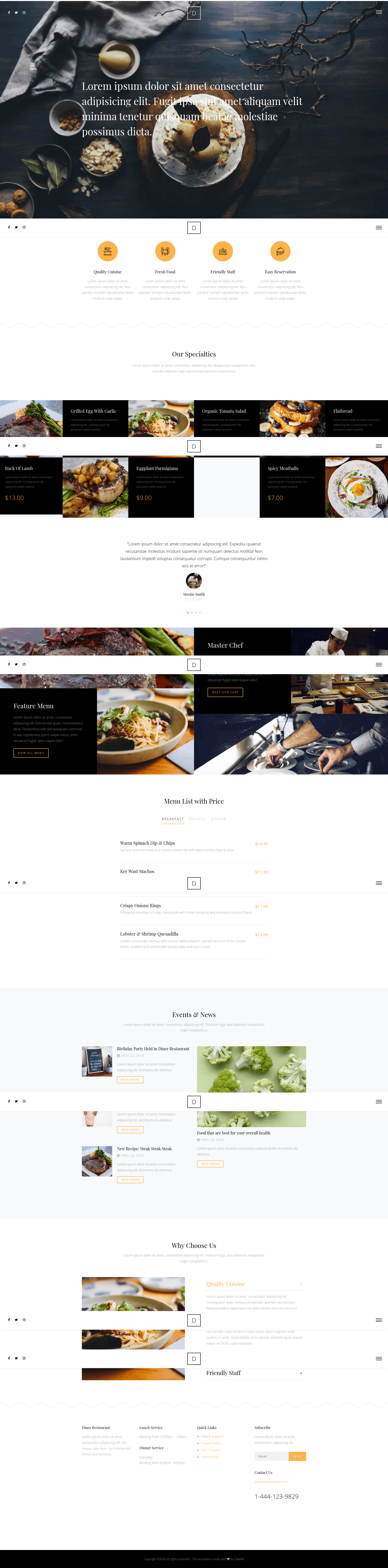 screenshot of Diner on template0.com