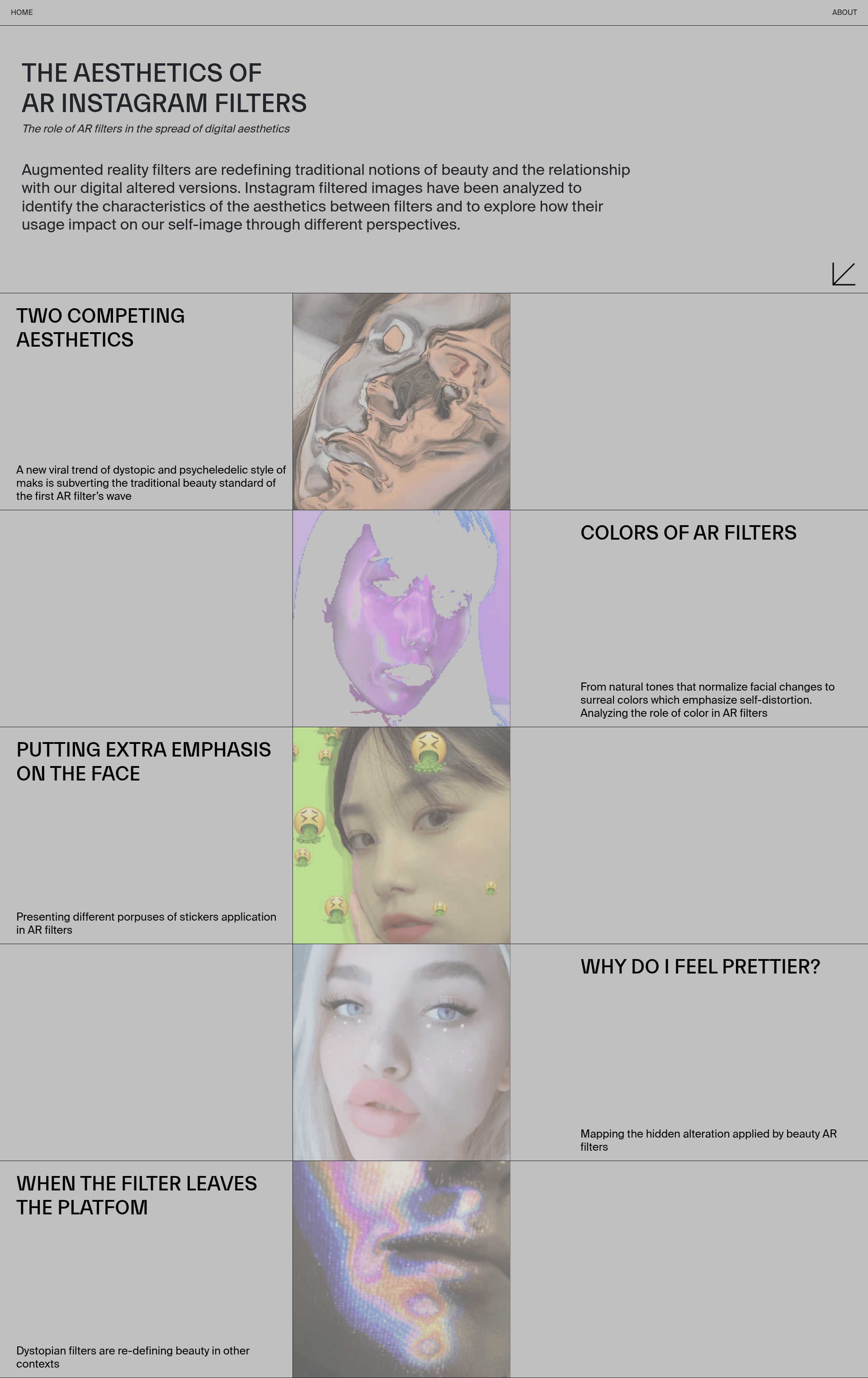 screenshot of Insta Aesthetic on template0.com
