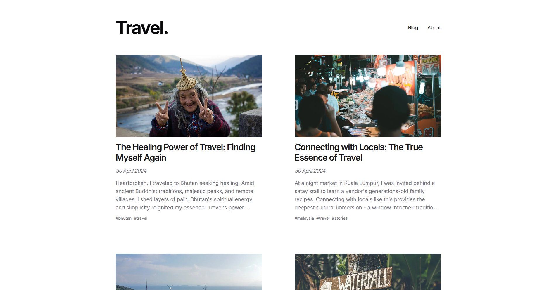Wisp CMS Nextjs Blog preview