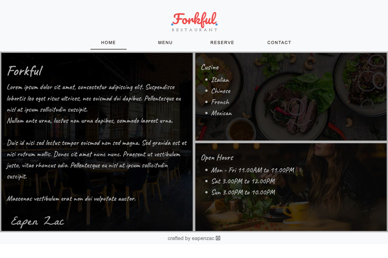 Image for Restaurant Theme on template0.com Image for Restaurant Theme on template0.com