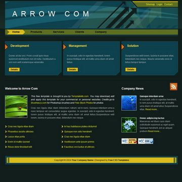 Image for Arrow Template on template0.com Image for Arrow Template on template0.com