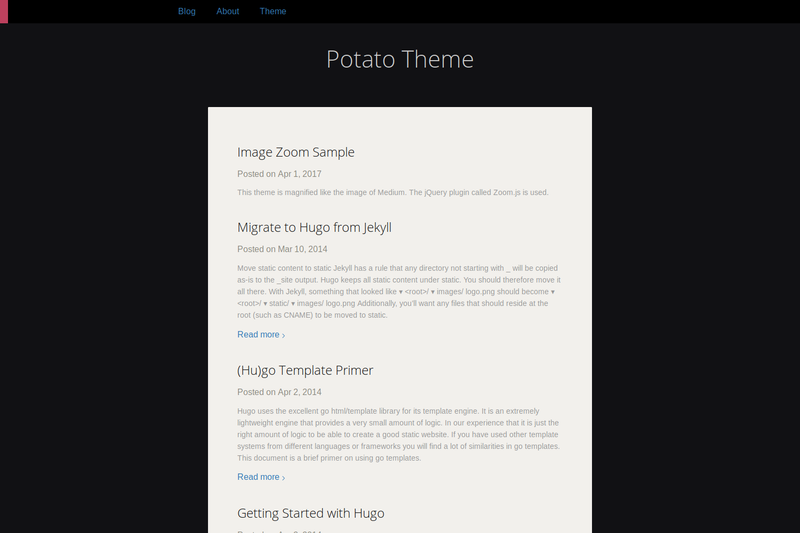 Image for Potato Dark on template0.com
