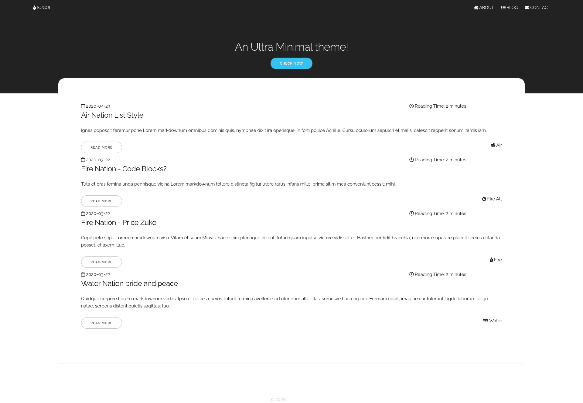 screenshot of Sugoi on template0.com