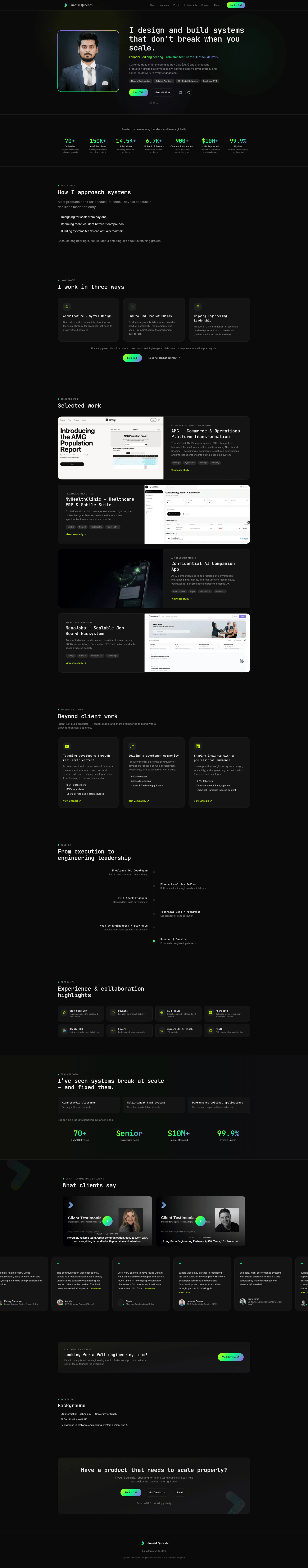 screenshot of DeveloperFolio on template0.com