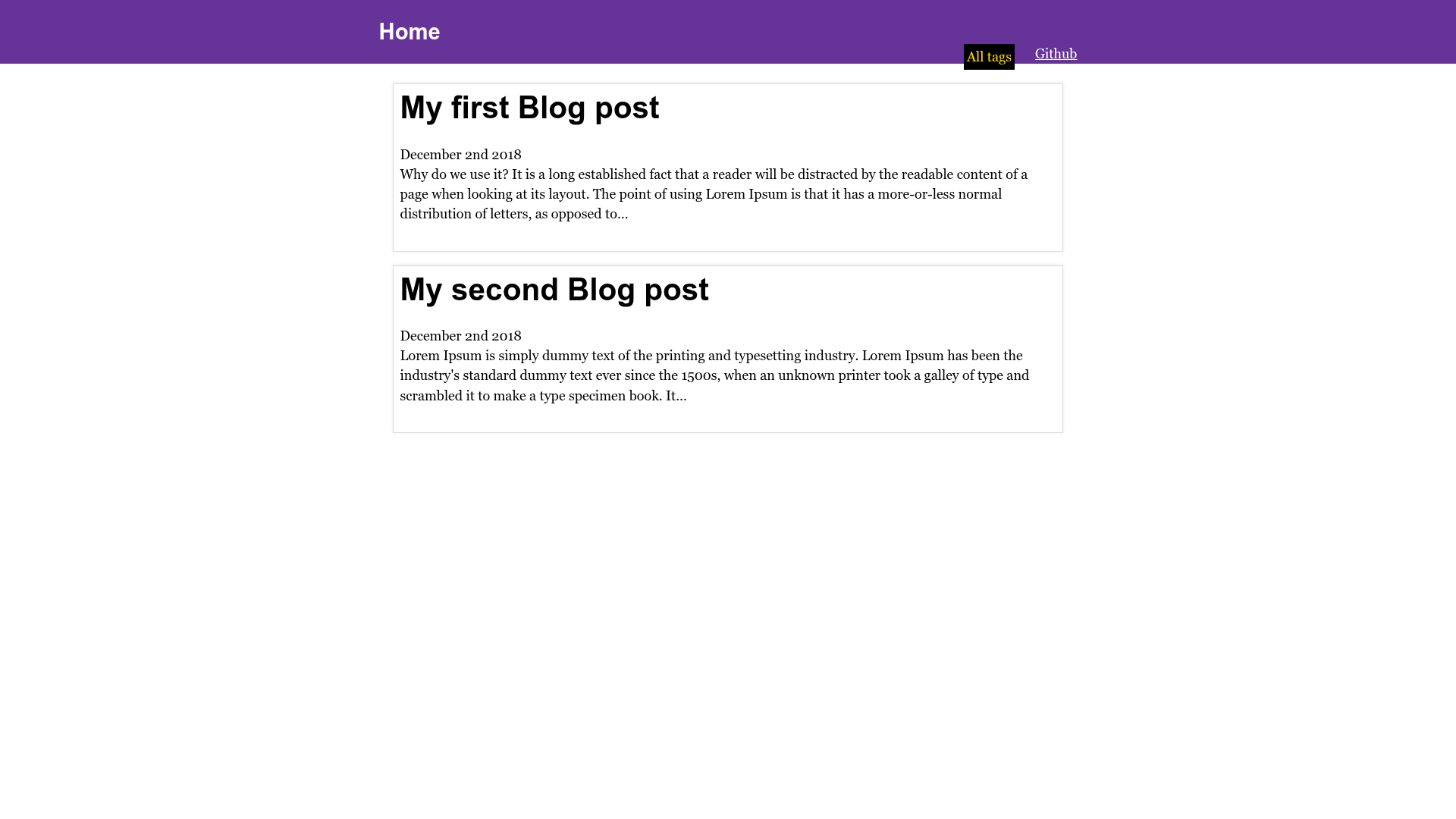 screenshot of Gatsby Advanced Starter on template0.com